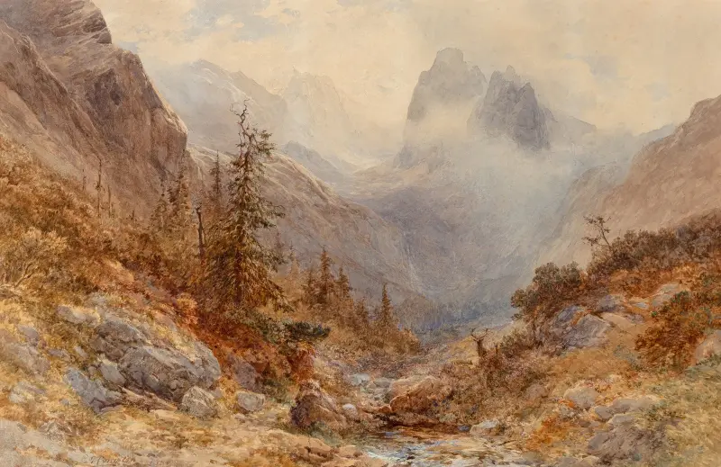 Hollenthal, Bayern von Edward Theodore Compton