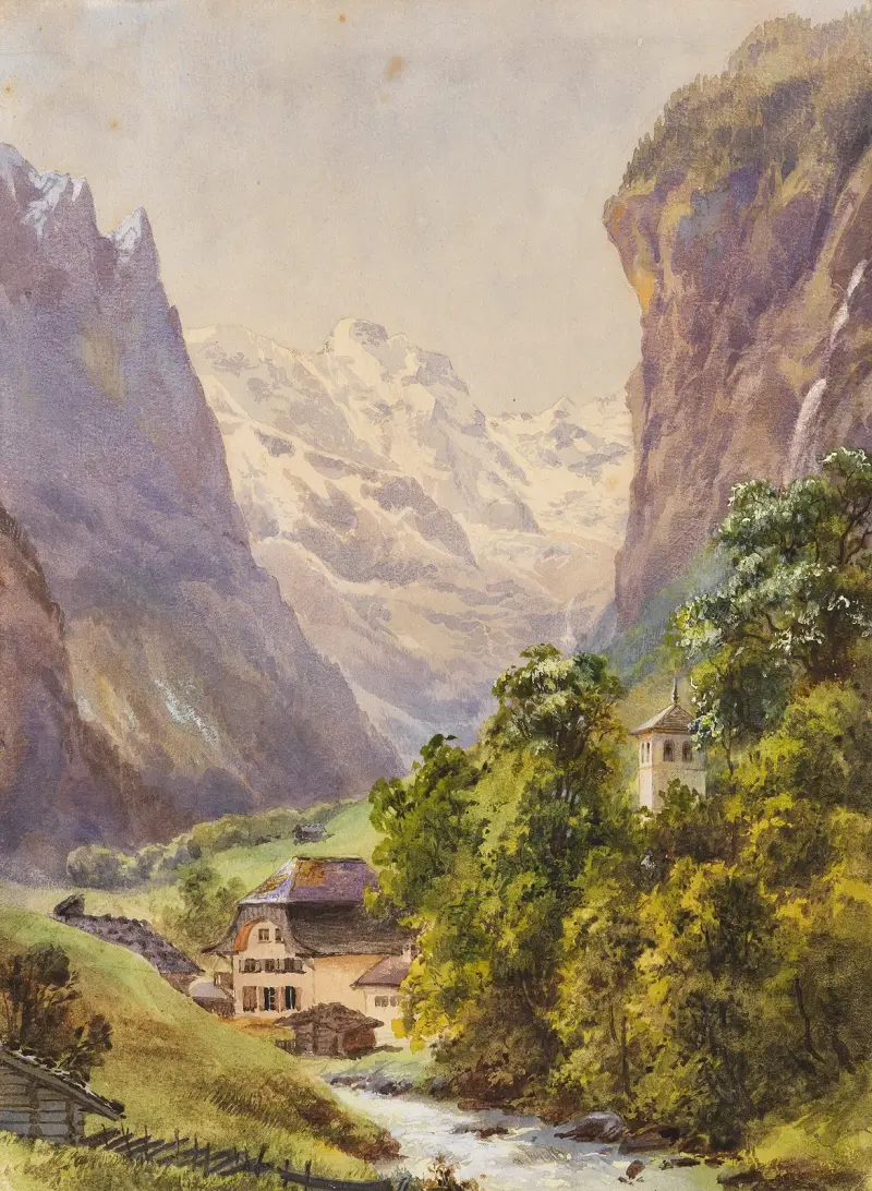 Lauterbrunnen (Schweiz) von Edward Theodore Compton