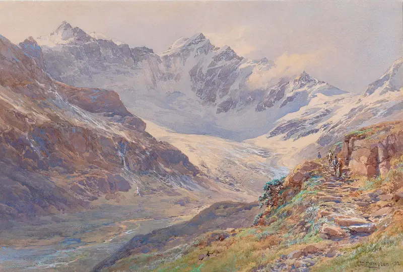 Ödenwinklkees with the Johannisberg av Edward Theodore Compton