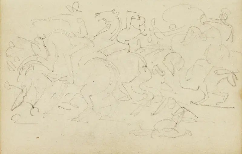 Kavalleristrid av Théodore Géricault