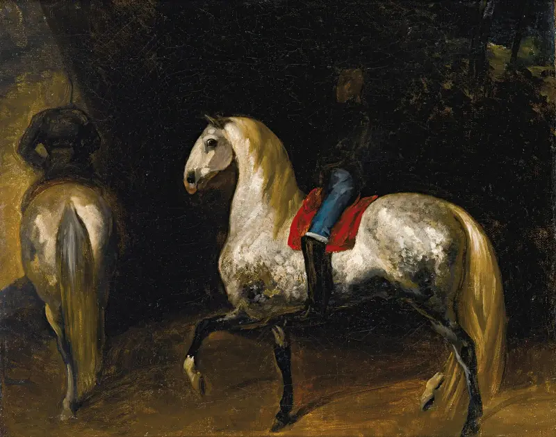 Gråsprängd häst av Théodore Géricault