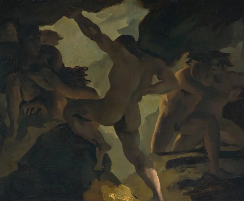 Episod ur titanernas krig av Théodore Géricault