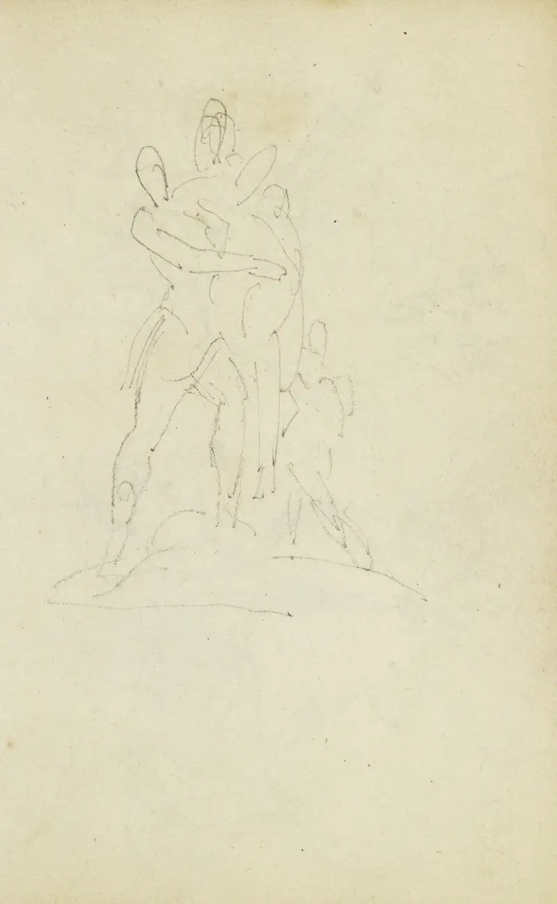 Grupp av tre figurer av Théodore Géricault