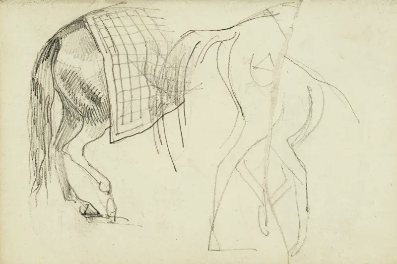 Häststudier av Théodore Géricault