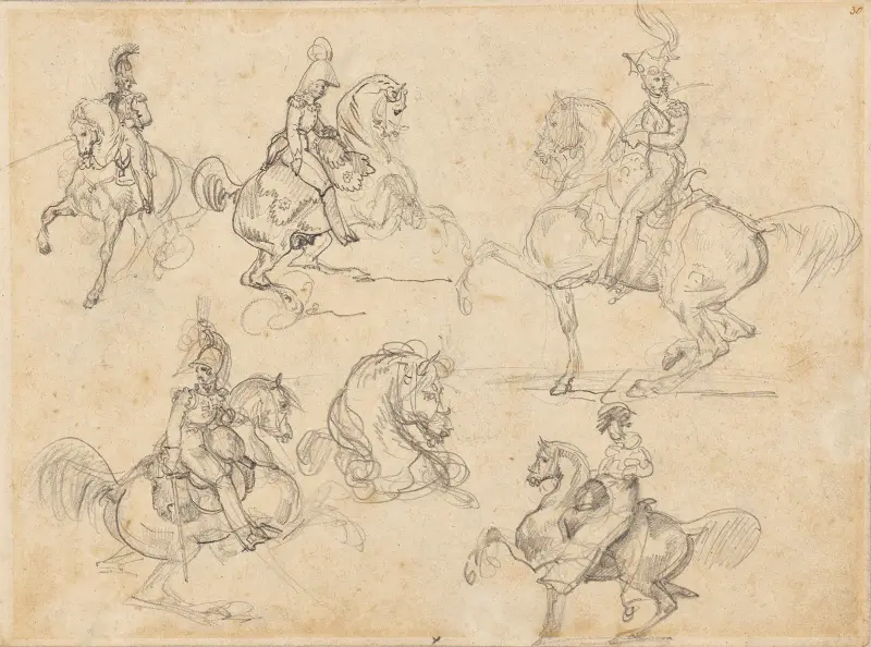 Hästar och ryttare av Théodore Géricault