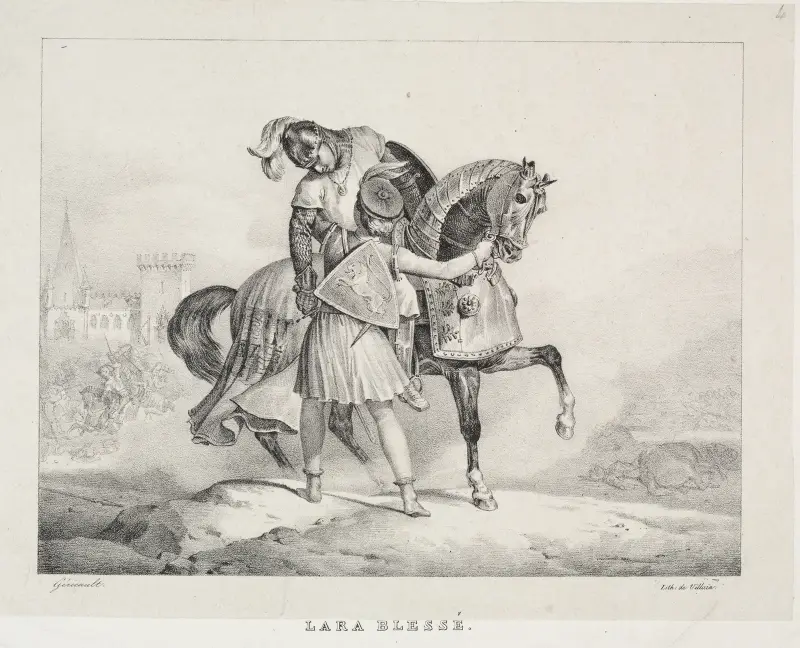 Den sårade Lara av Théodore Géricault
