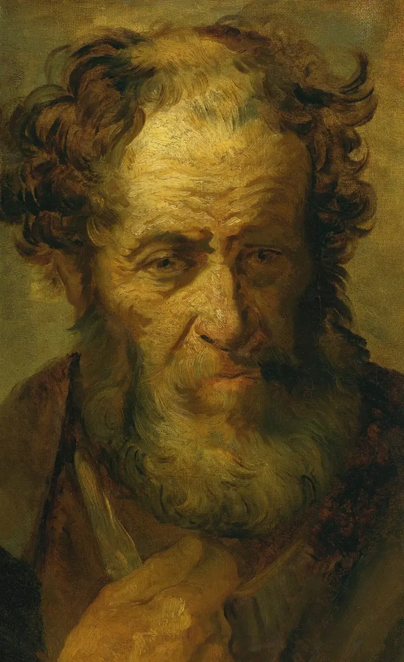Porträtt av en gammal man av Théodore Géricault