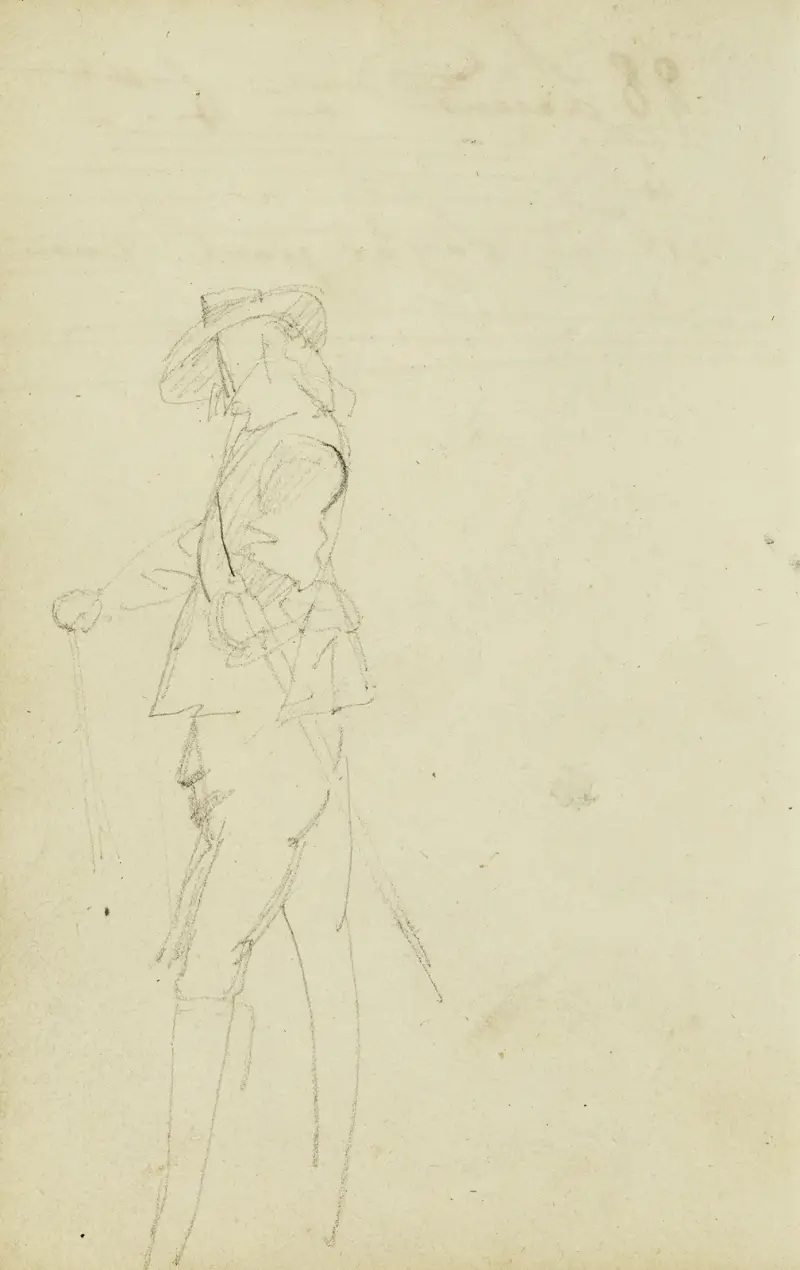 Standing cavalier, Théodore Géricault