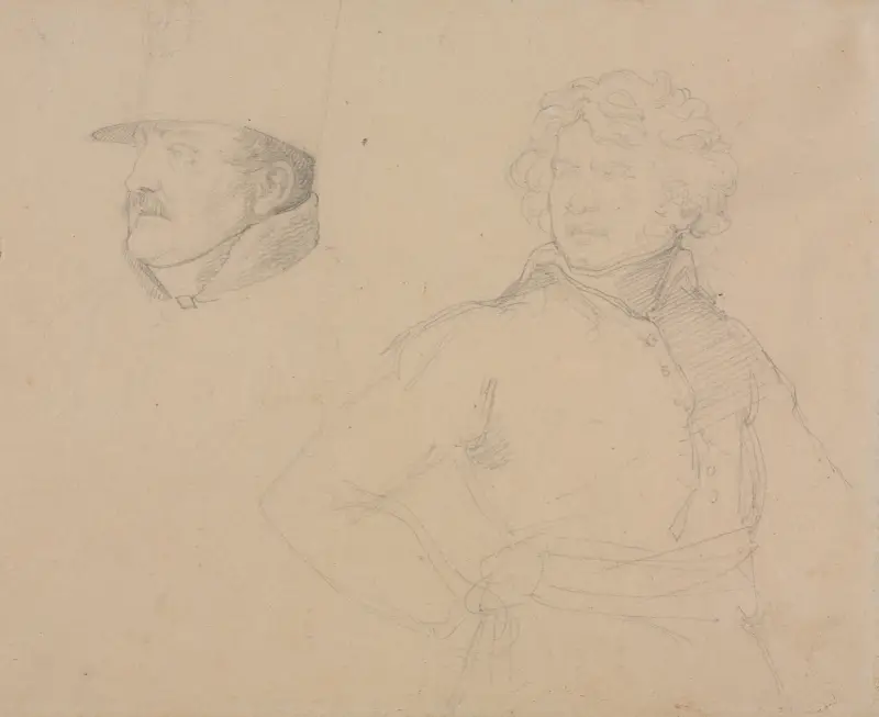 Study of Two Soldiers av Théodore Géricault