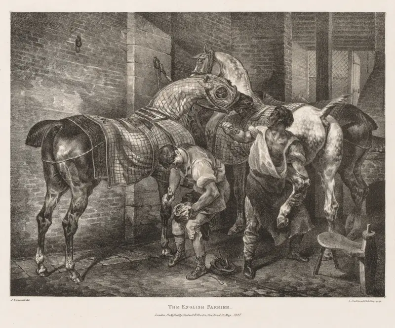Der englische Hufschmied von Théodore Géricault