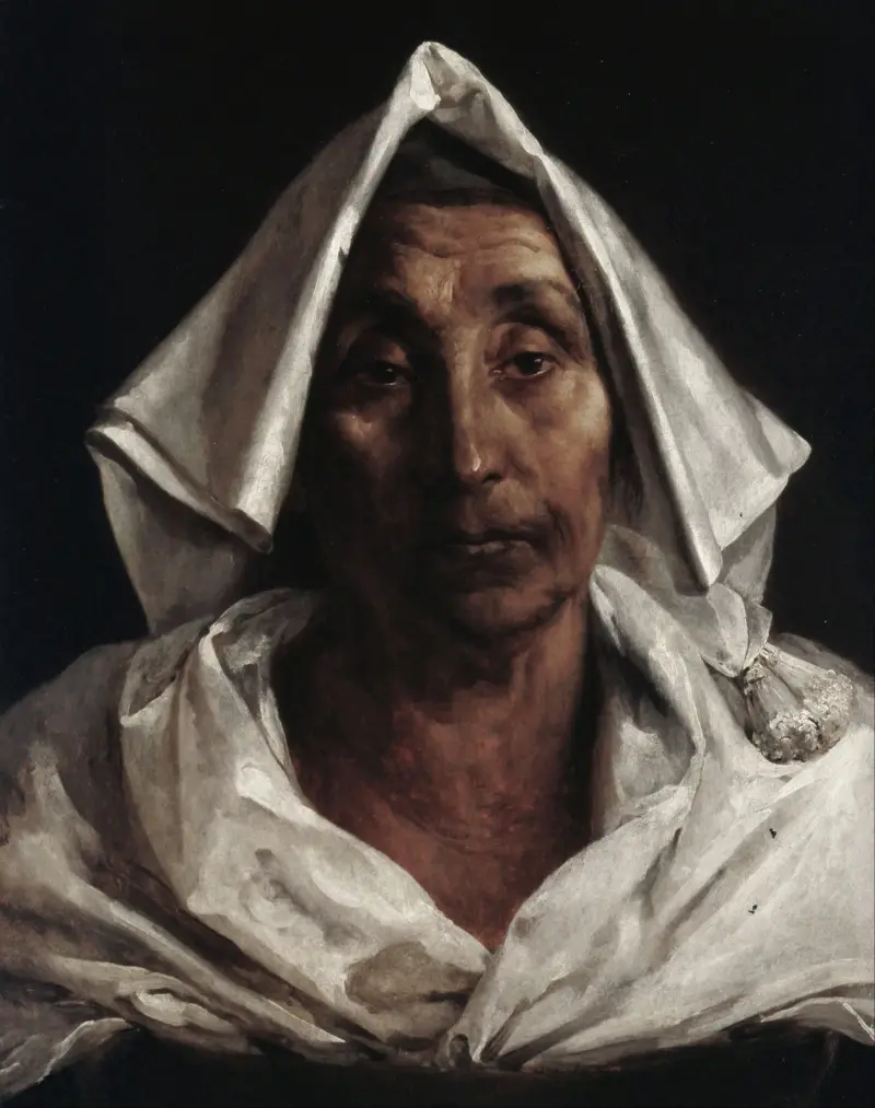 Den gamla italienska kvinnan av Théodore Géricault