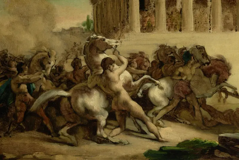 The Race of the Riderless Horses av Théodore Géricault