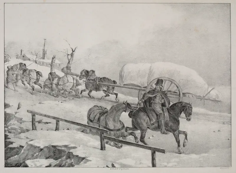 Wagoner Climbing a Hill, Théodore Géricault