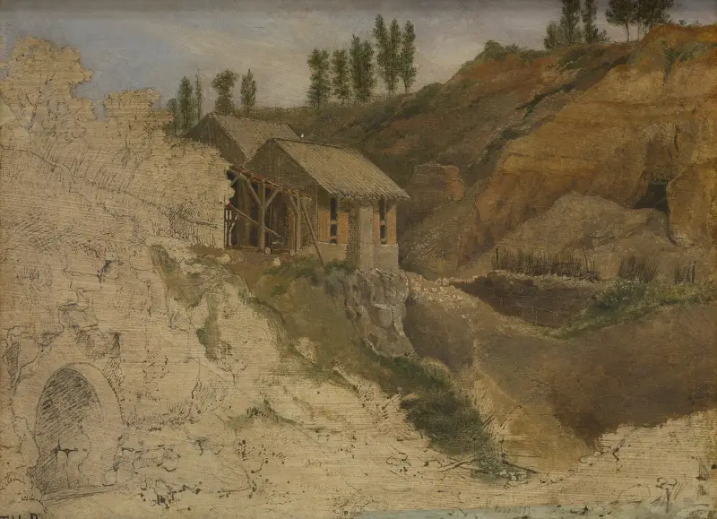 Ein Steinbruch von Théodore Rousseau