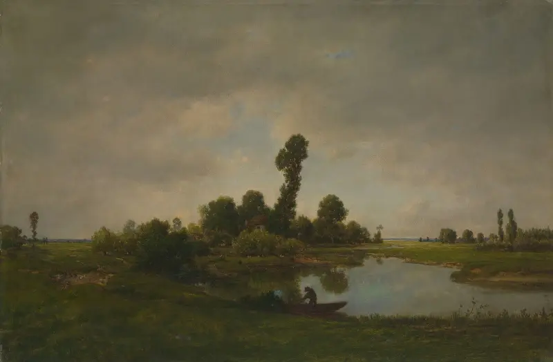 Flusslandschaft von Théodore Rousseau