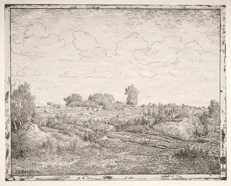 Slätten vid La Plante à Biau av Théodore Rousseau