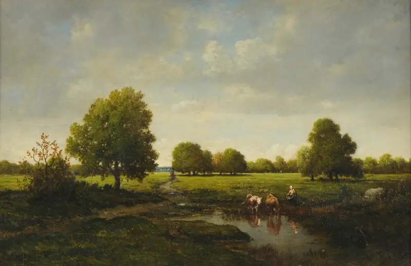 Die Tränke von Théodore Rousseau