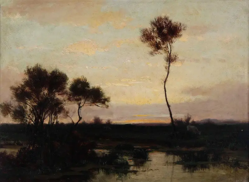 Jezerní krajina, Théodore Rousseau