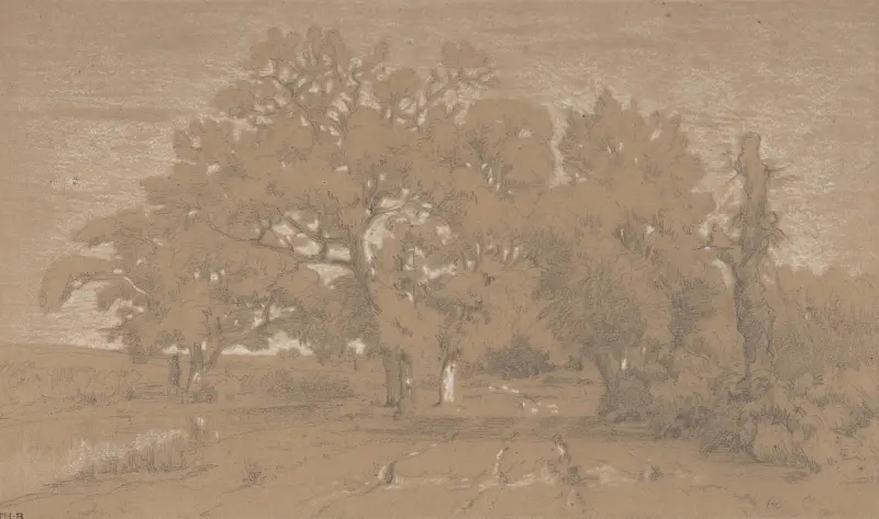 Landschaft, 1842 – Nr. 2 von Théodore Rousseau