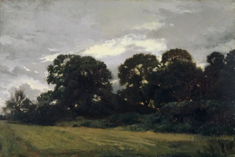 Krajina se stromy, Théodore Rousseau