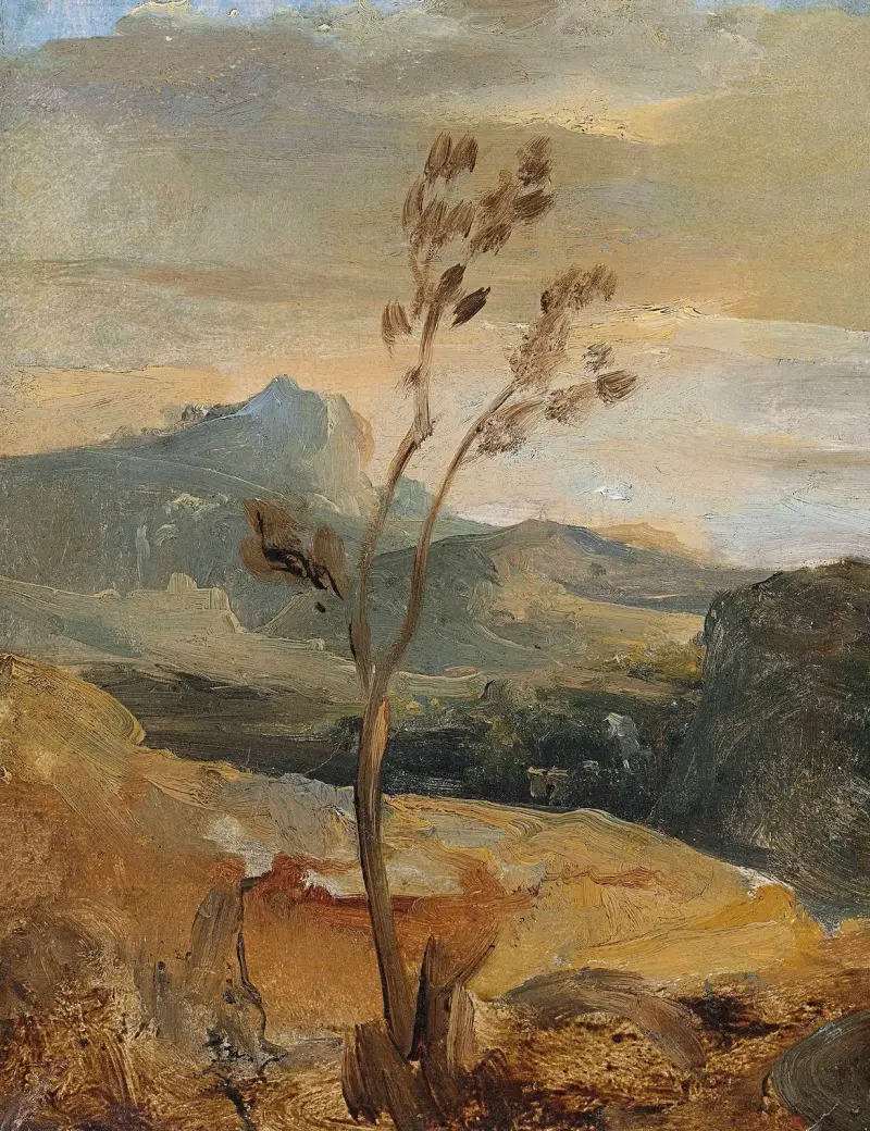 Landskap från Auvergne av Théodore Rousseau