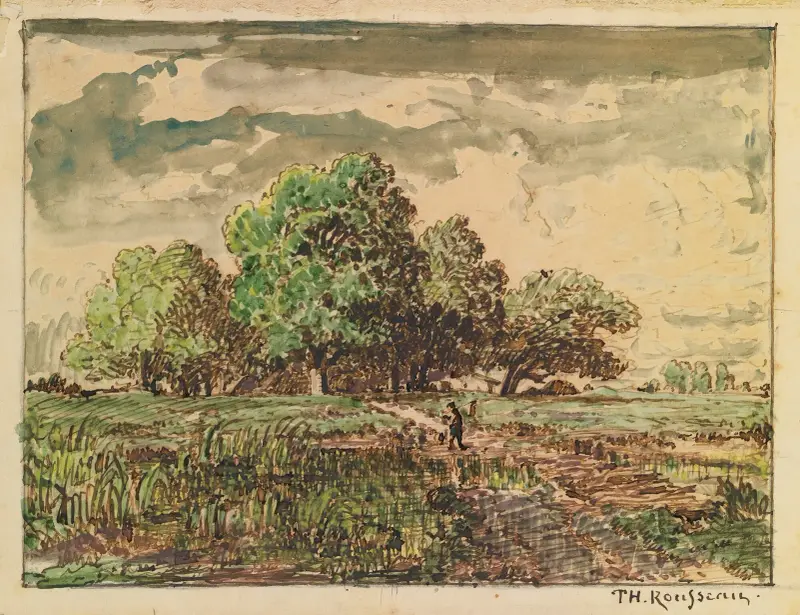 Rückkehr von den Feldern von Théodore Rousseau