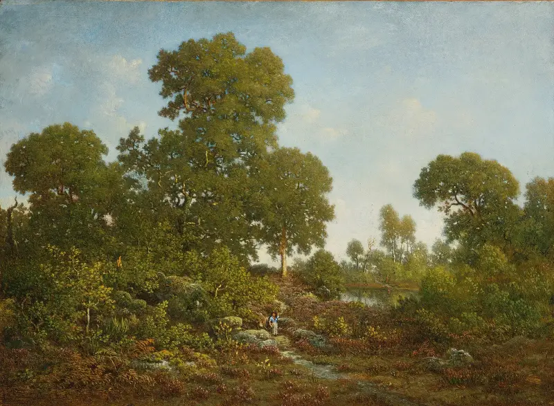 Frühling von Théodore Rousseau