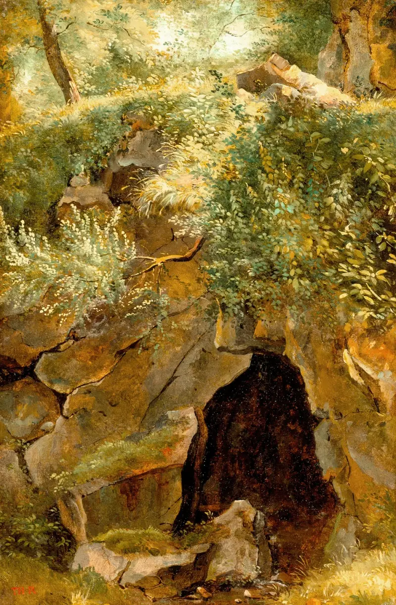 Jeskyně, Théodore Rousseau