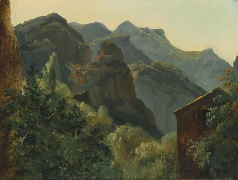 Sluttning i Saint-Vincent-dalen (Auvergne) av Théodore Rousseau