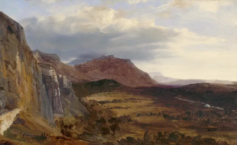 Vy över Salève, nära Genève av Théodore Rousseau