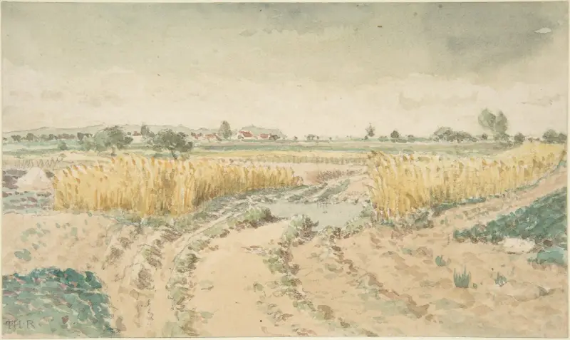 Pšeničné pole, Théodore Rousseau