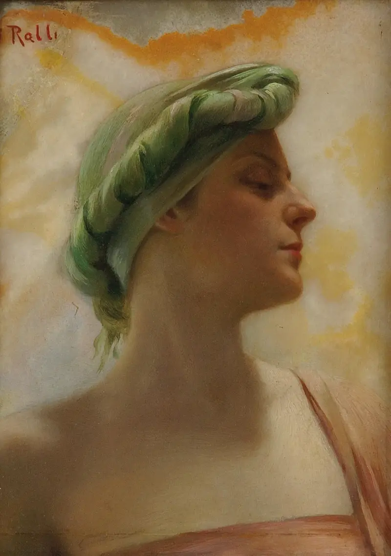 Eine orientalische Schönheit von Theodoros Ralli