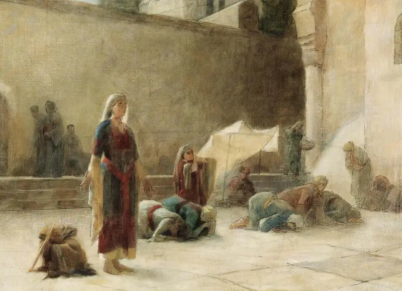 Le Parvis Du Saint Sepulcre a Jerusalem av Theodoros Ralli