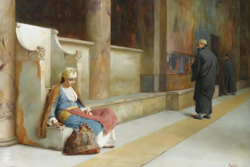 Resting In A Greek Monastery av Theodoros Ralli