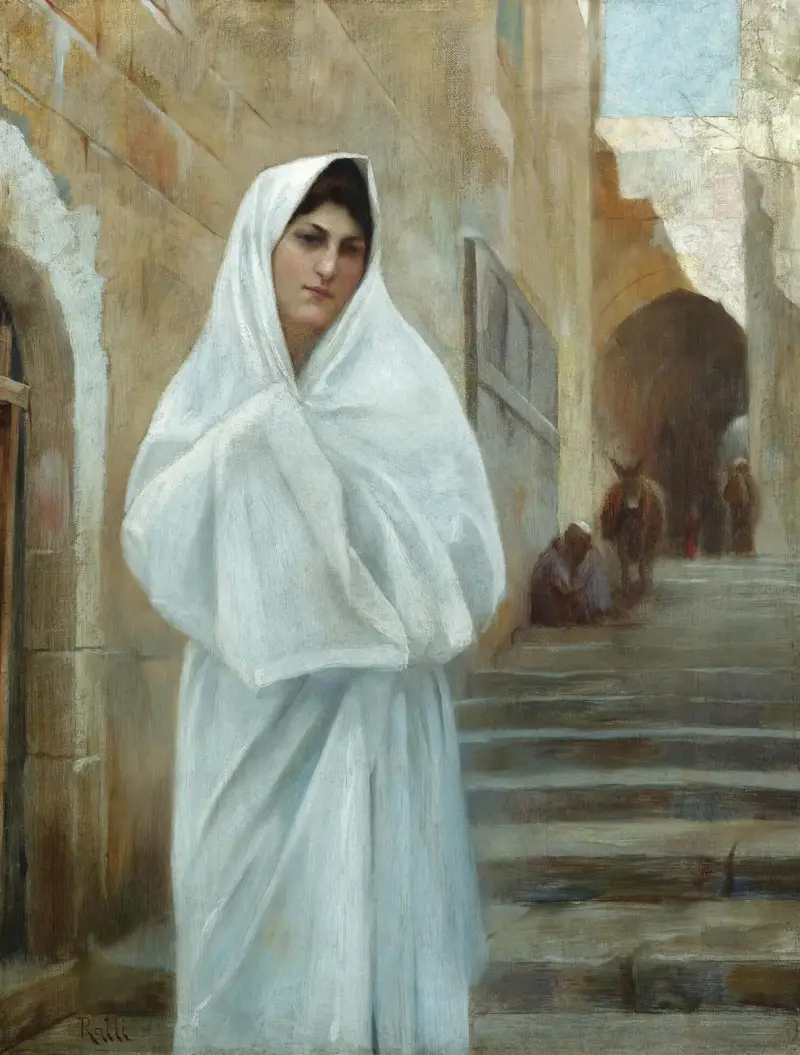 Young Girl, Jerusalem av Theodoros Ralli