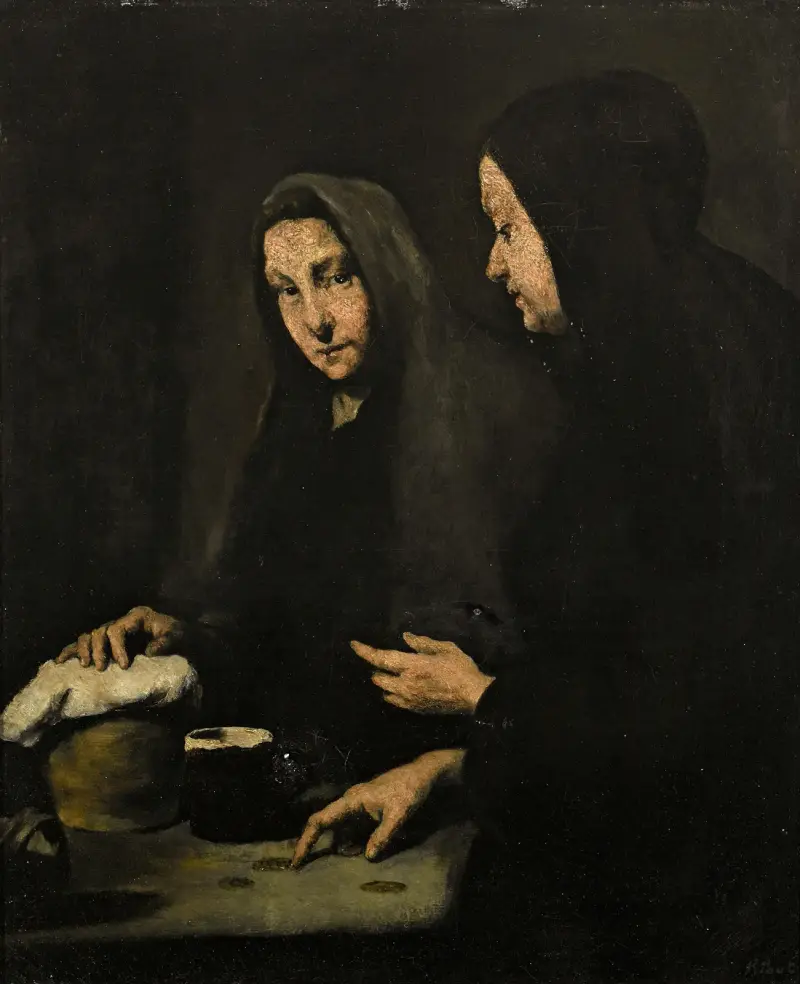 Två hembiträden av Théodule Ribot