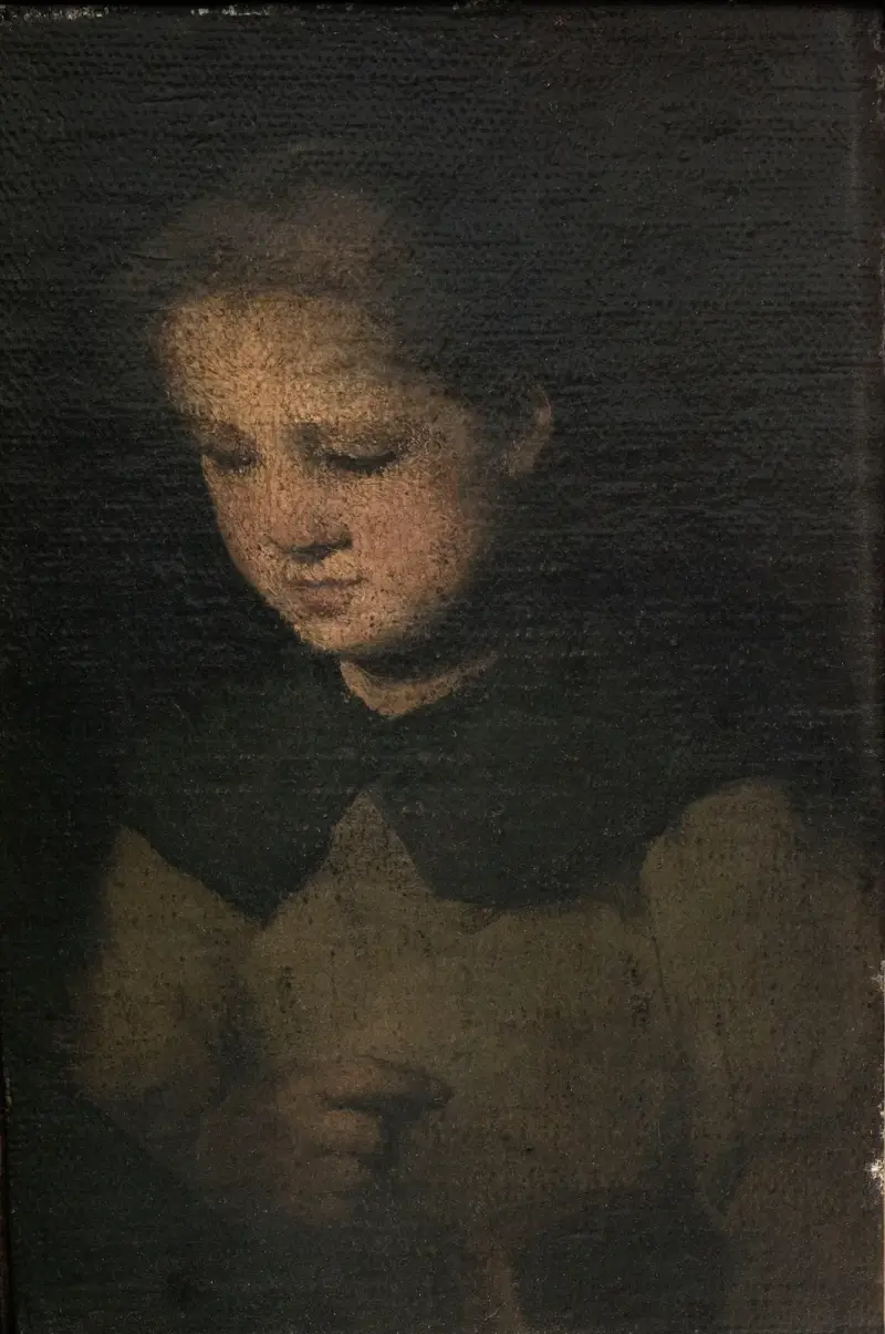 Dziewczynka w szarości, Théodule Ribot