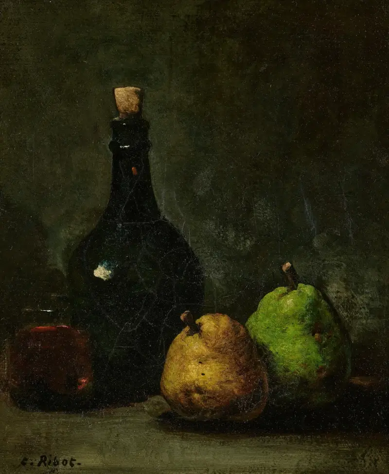 Päron och vin av Théodule Ribot