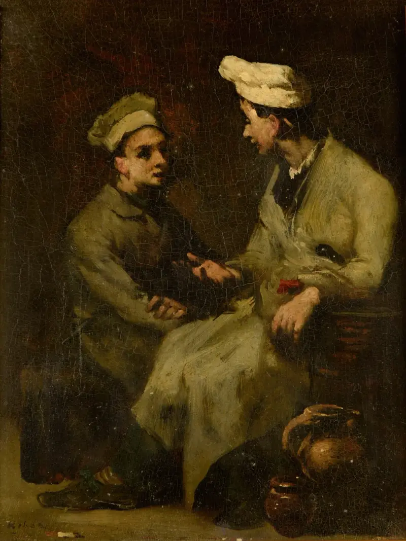 Köksscen av Théodule Ribot