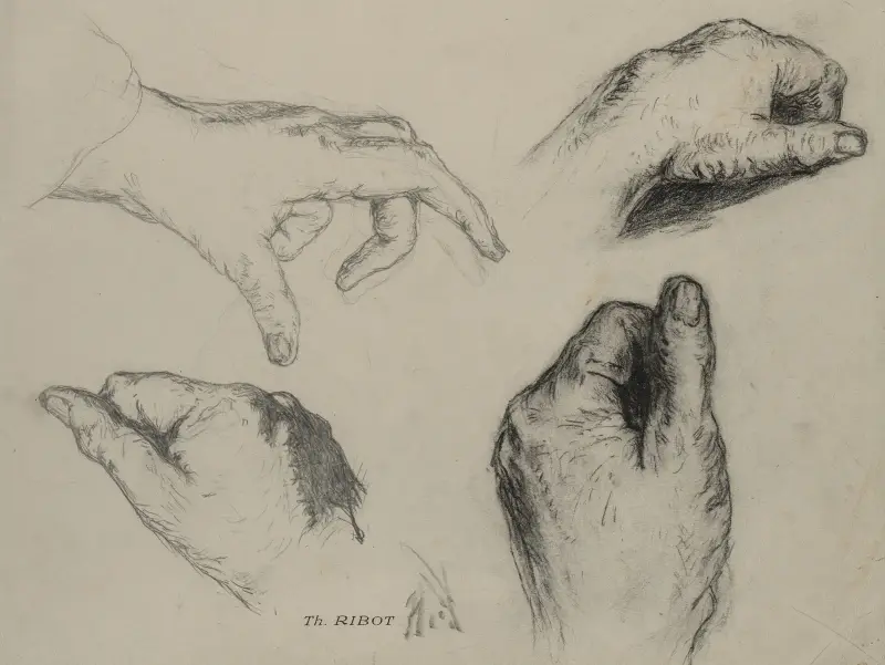 Studium dłoni, Théodule Ribot