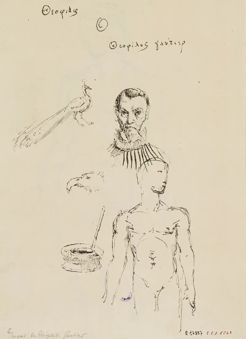 Divers croquis av Théophile Gautier