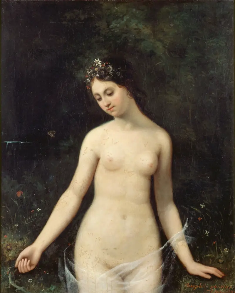 Jeune femme nue av Théophile Gautier
