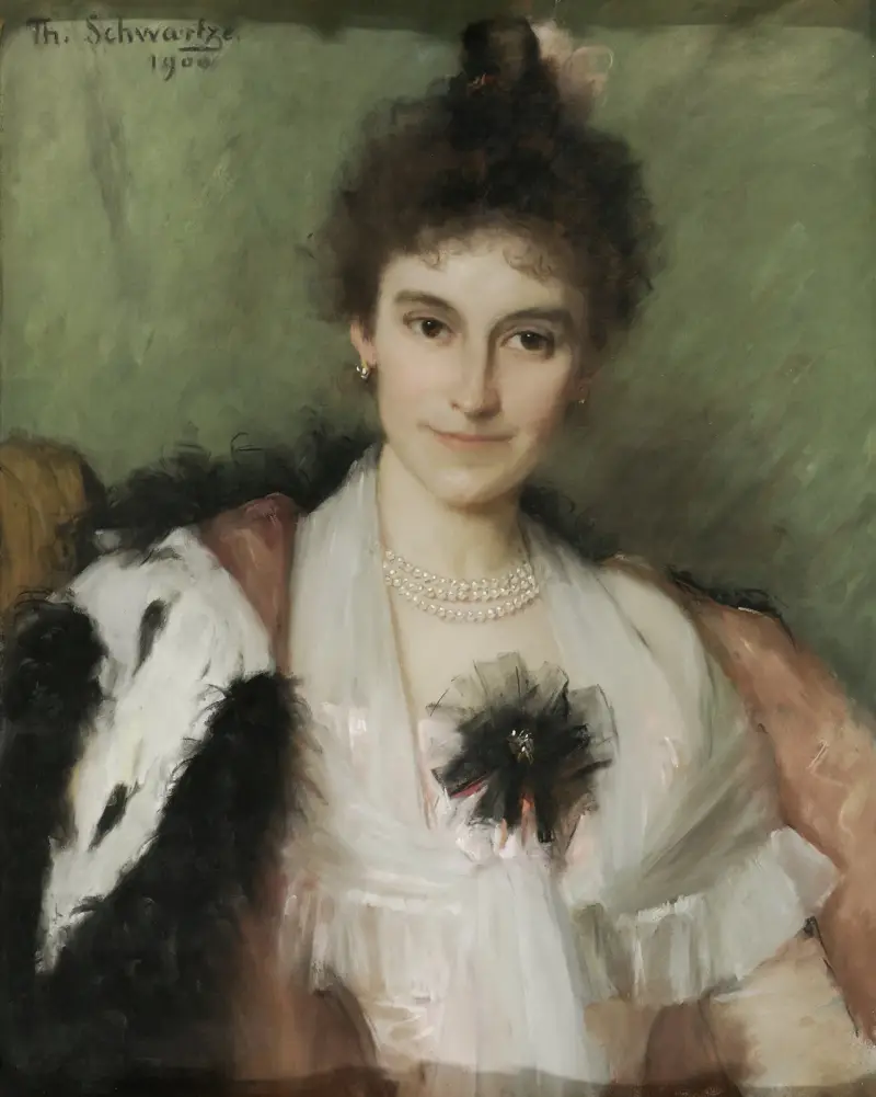 Amelia Eliza van Leeuwen (1862-1923) av Thérèse Schwartze