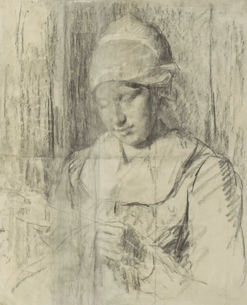 Studie van een weesmeisje av Thérèse Schwartze