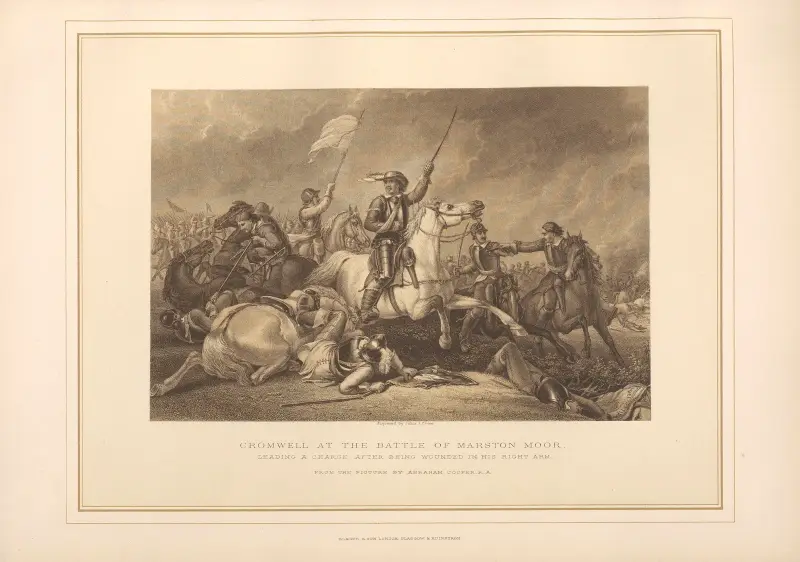 Cromwell at Battle of Marston Moor – Abraham Cooper av Thomas Archer