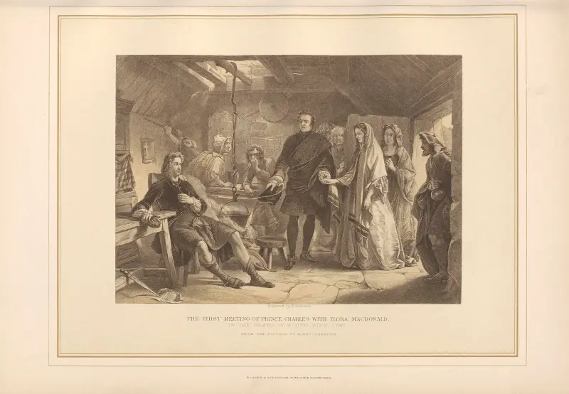 First Meeting of Prince Charles with Flora Macdonald – Alexander Johnstone av Thomas Archer