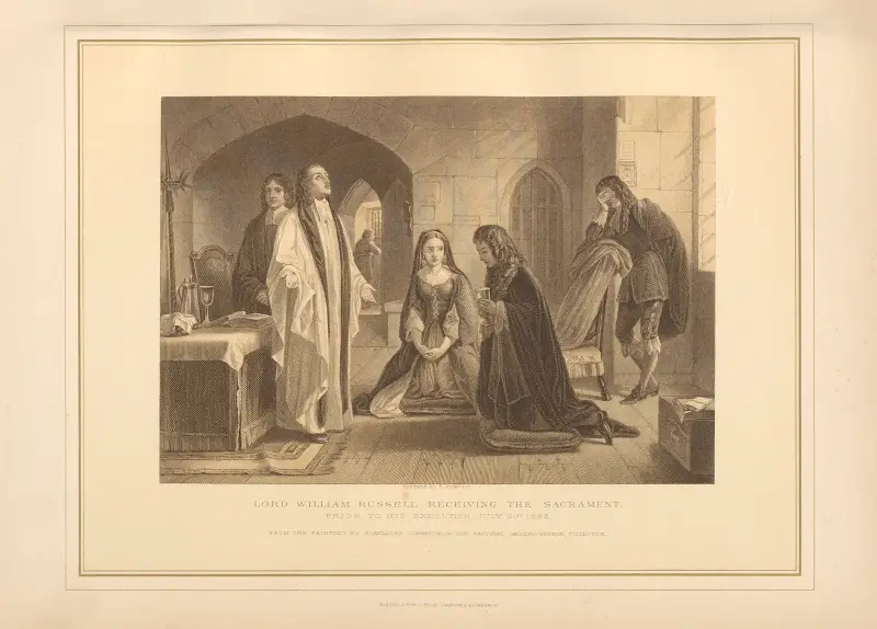 Lord William Russell receiving the Sacrament prior to his Execution – Alexander Johnston av Thomas Archer