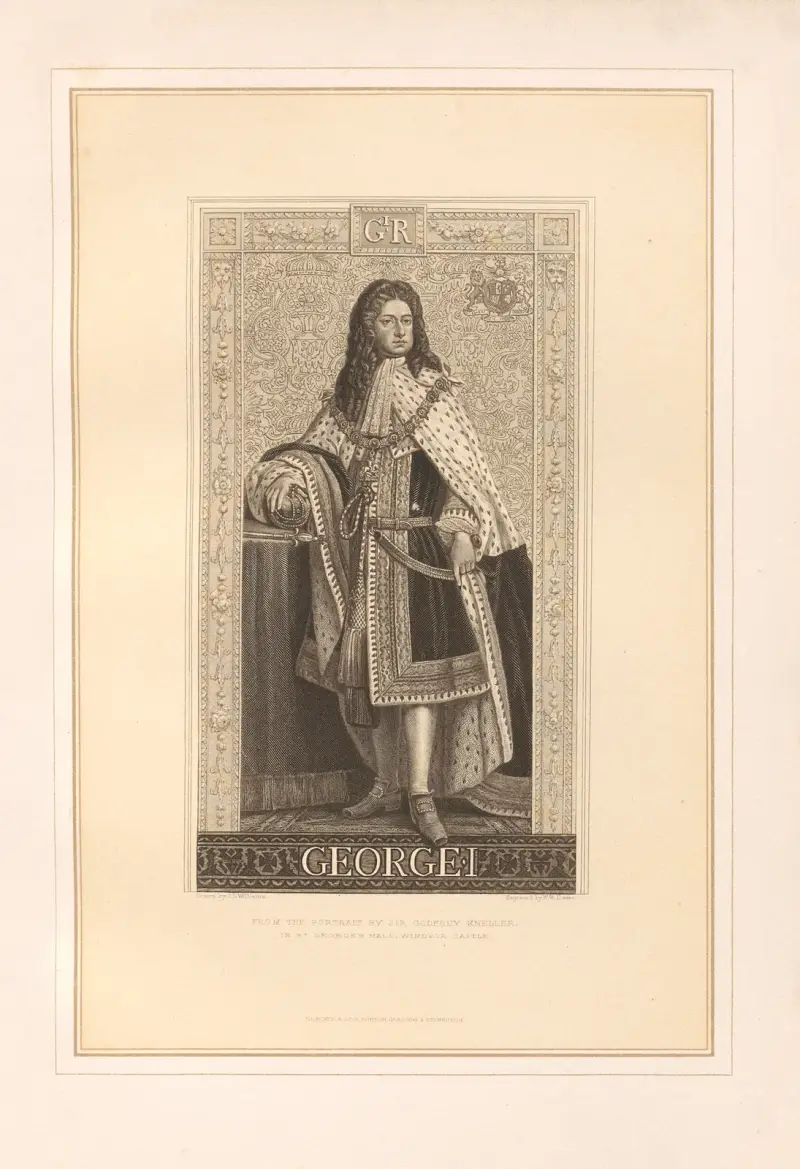Portrait of George I av Thomas Archer