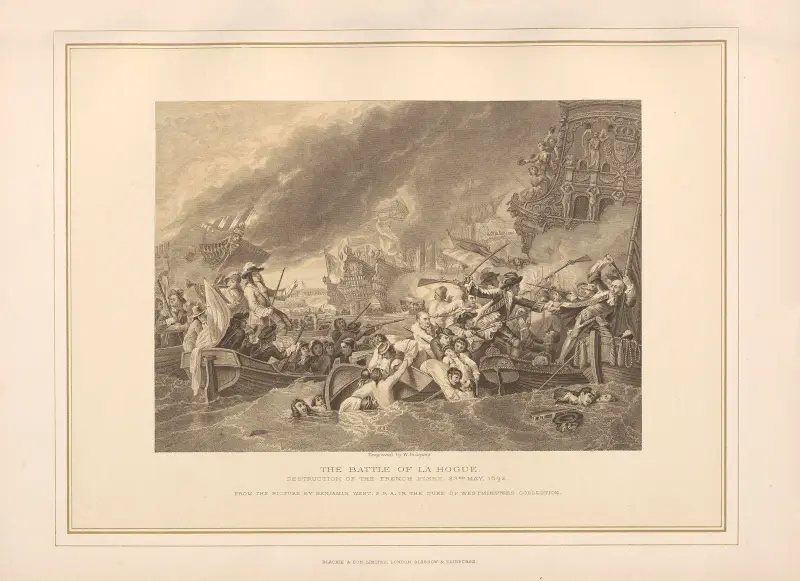 Die Schlacht von La Hogue von Thomas Archer