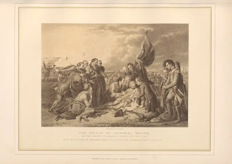 The Death of General Wolfe – Benjamin West av Thomas Archer